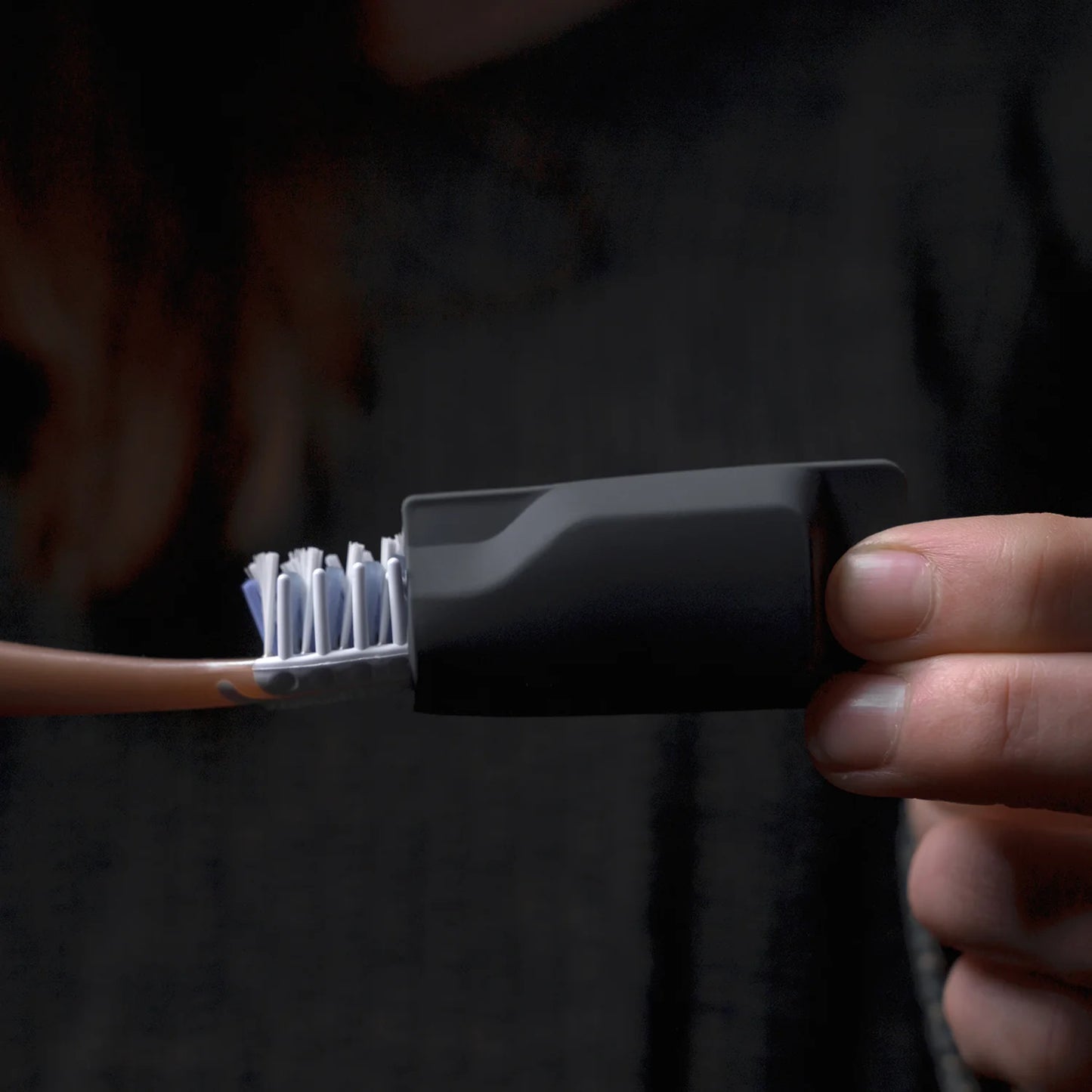 Toothbrush Caps 2 Pack - Charcoal / Light Grey