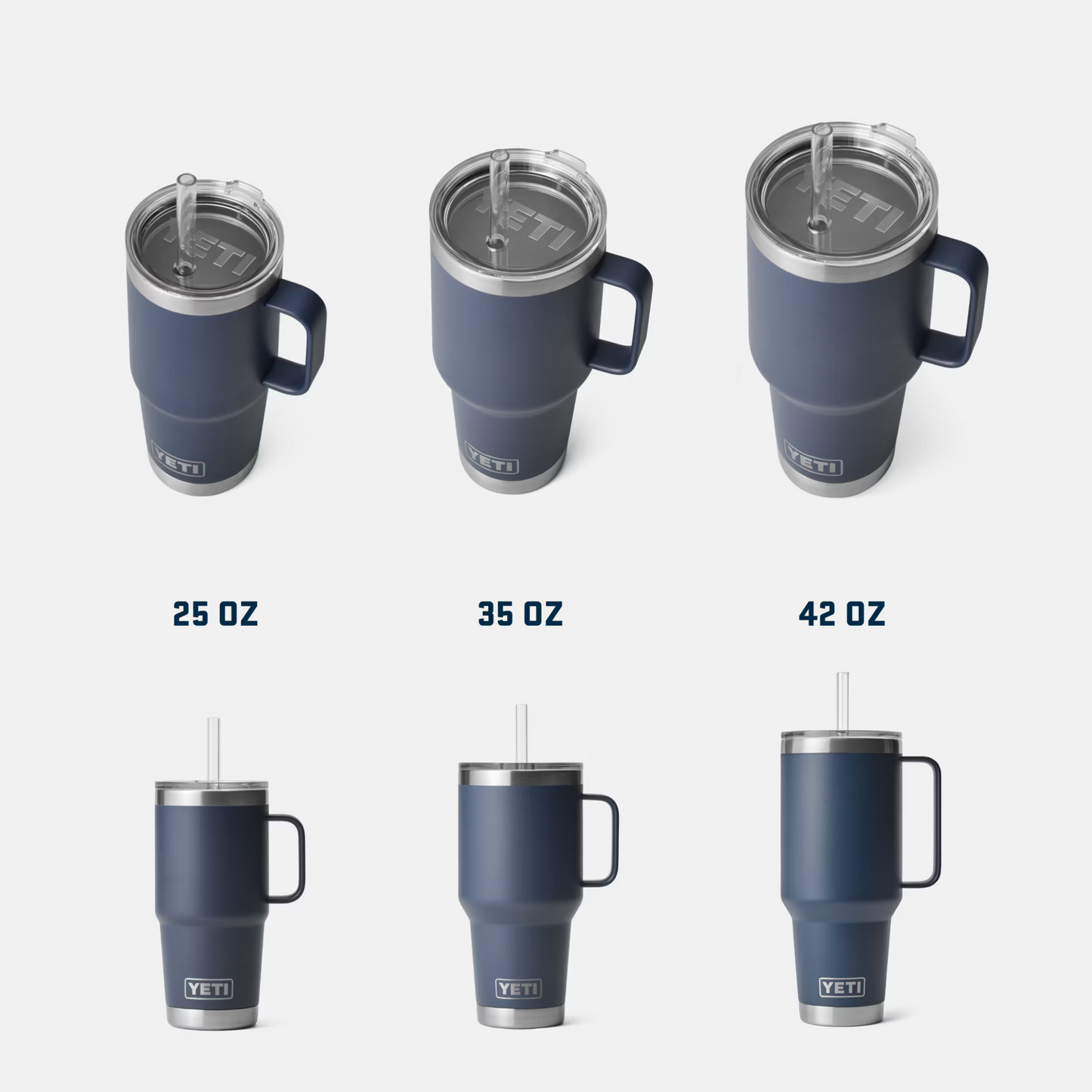 RAMBLER 42 OZ STRAW MUG - Navy