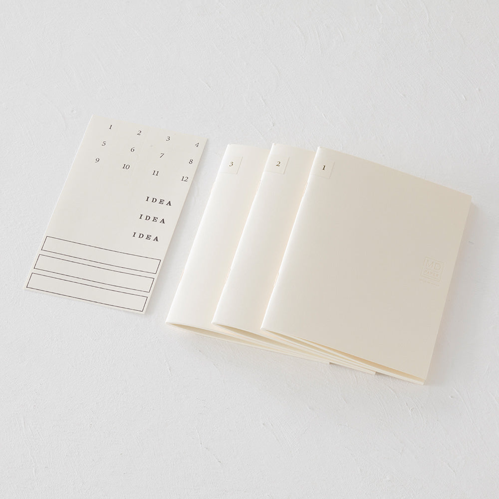 MD NOTEBOOK LIGHT A6 GRIDDED 3PCS PACK
