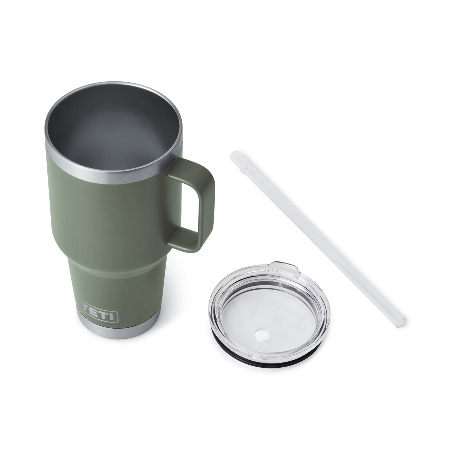 RAMBLER 35 OZ STRAW MUG - Camp Green