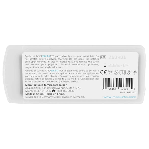 Moskinto, 24ct - The Original, Itch Relief Patch Sliding Box