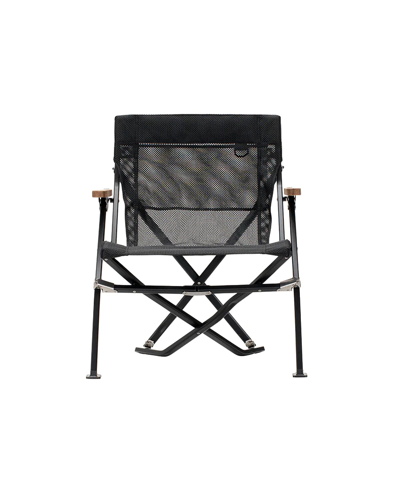 Mesh Luxury Low Beach Chair Black Festival Item