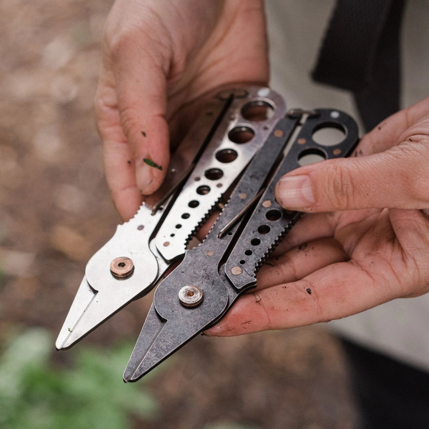 Herb Harvest Strip Tool - Tumbled Steel