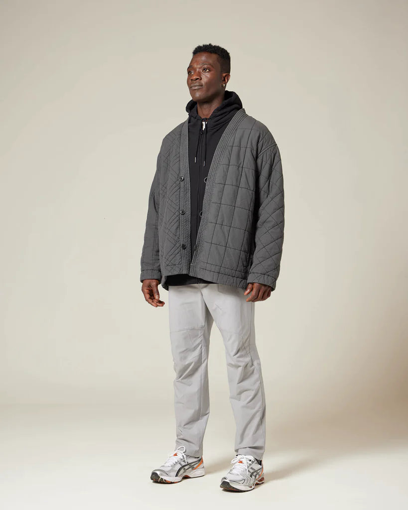 Upcycled Cotton Quilted Jacket - Black