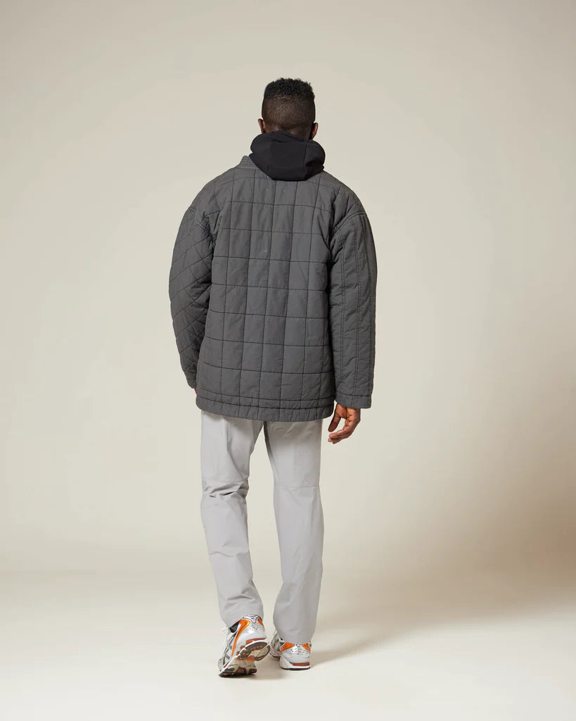 Upcycled Cotton Quilted Jacket - Black