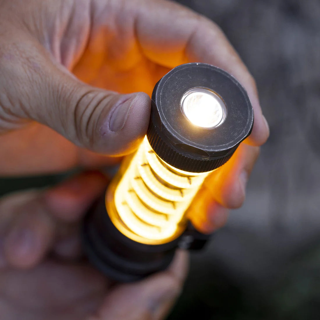 Edison Light Stick - Tumbled Steel