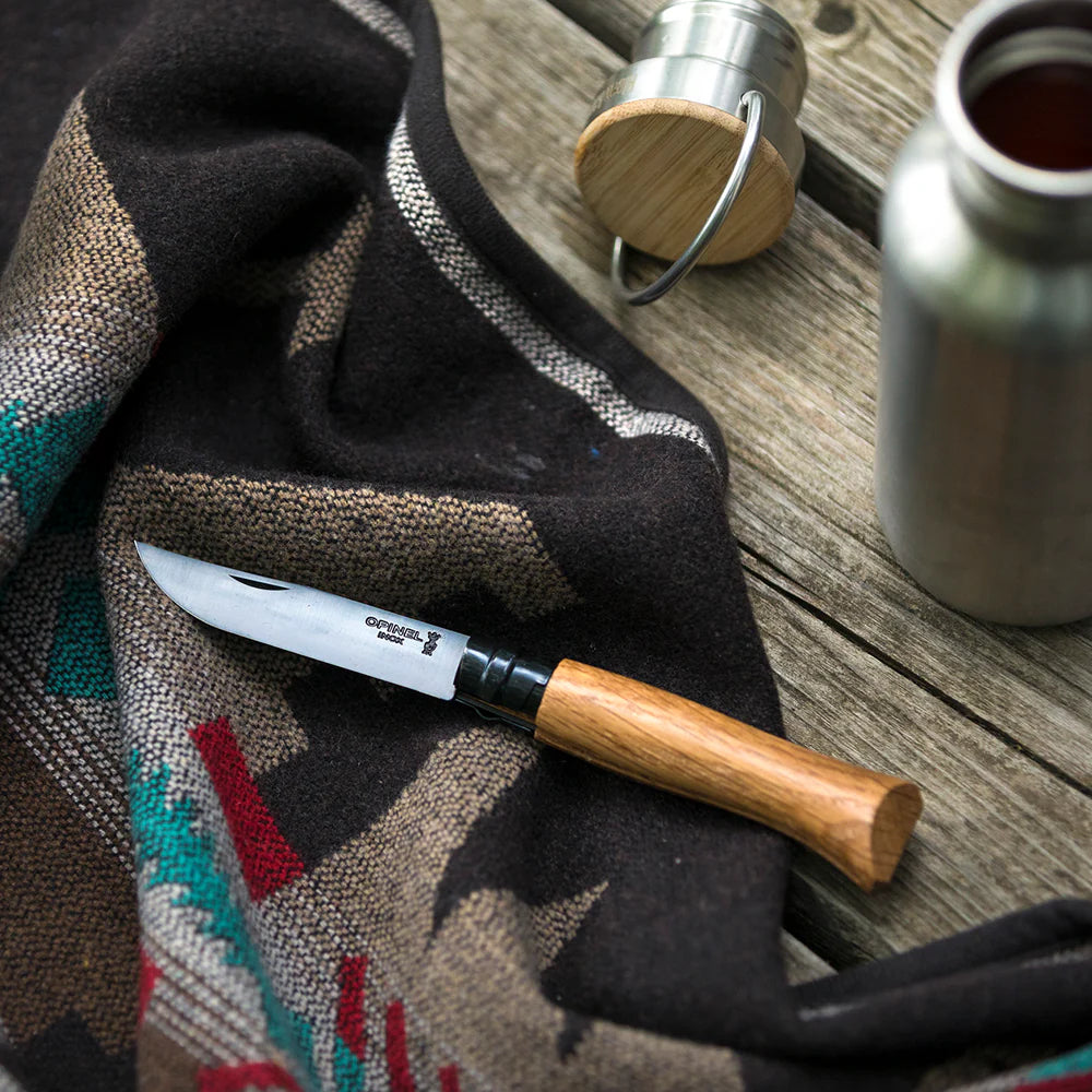 No.8 Black Oak Folding Knife