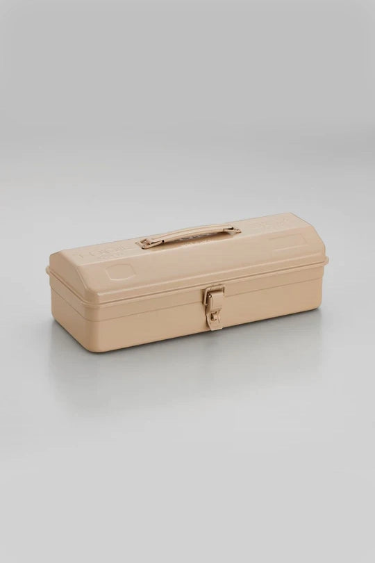 Y-350 Steel Toolbox with Top Handle and Camber Lid - Beige