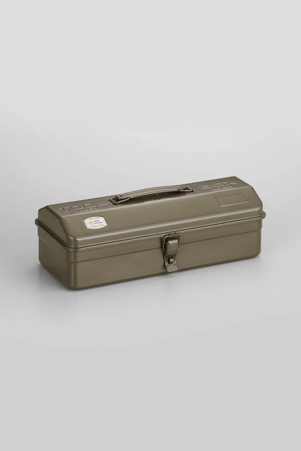 Y-350 Steel Toolbox with Top Handle and Camber Lid - Military Green