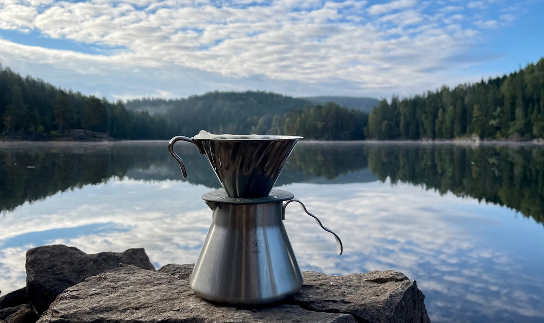 Outdoor V60 Metal Coffee Server - Silver 500ml