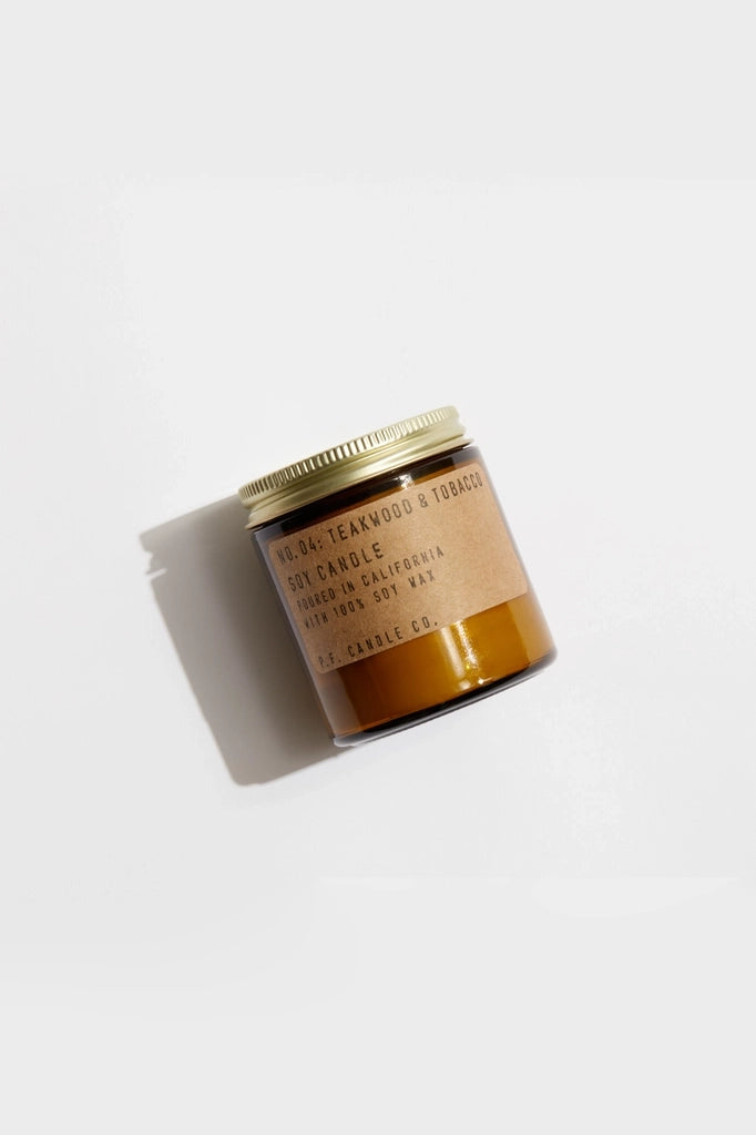 Teakwood & Tobacco - 3.5 oz Mini Travel Candle