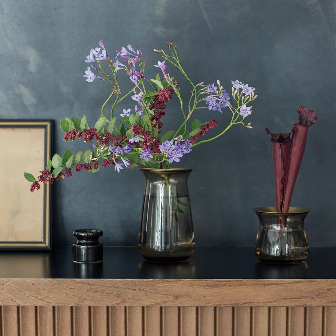 LUNA vase 80x130mm brown