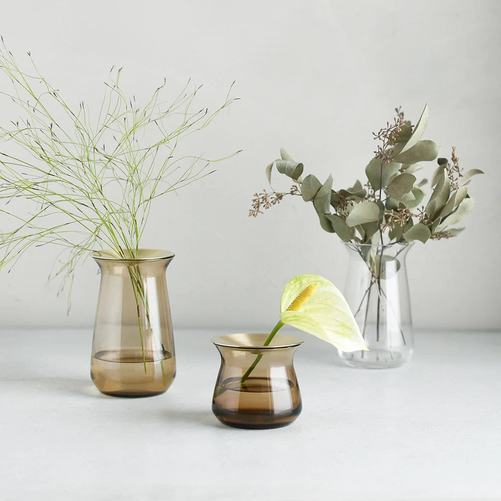 LUNA vase 80x130mm brown