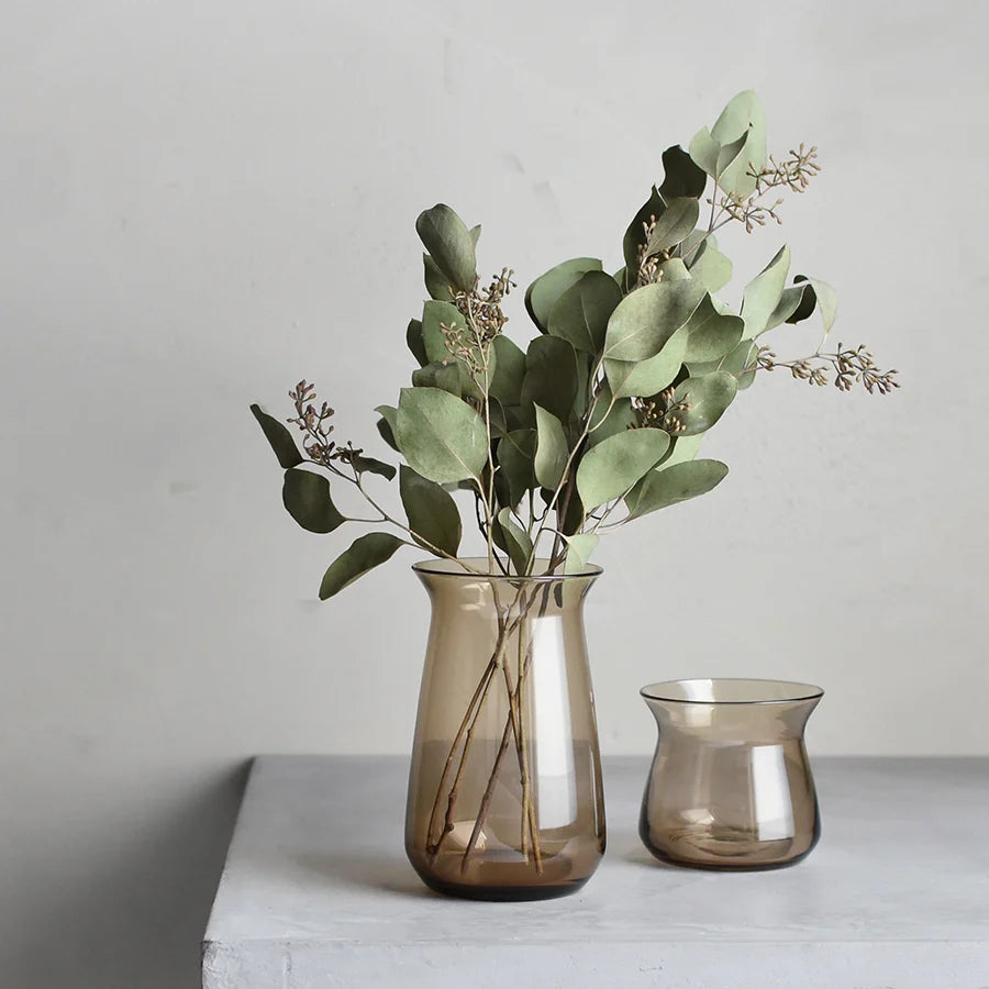 LUNA vase 80x130mm brown