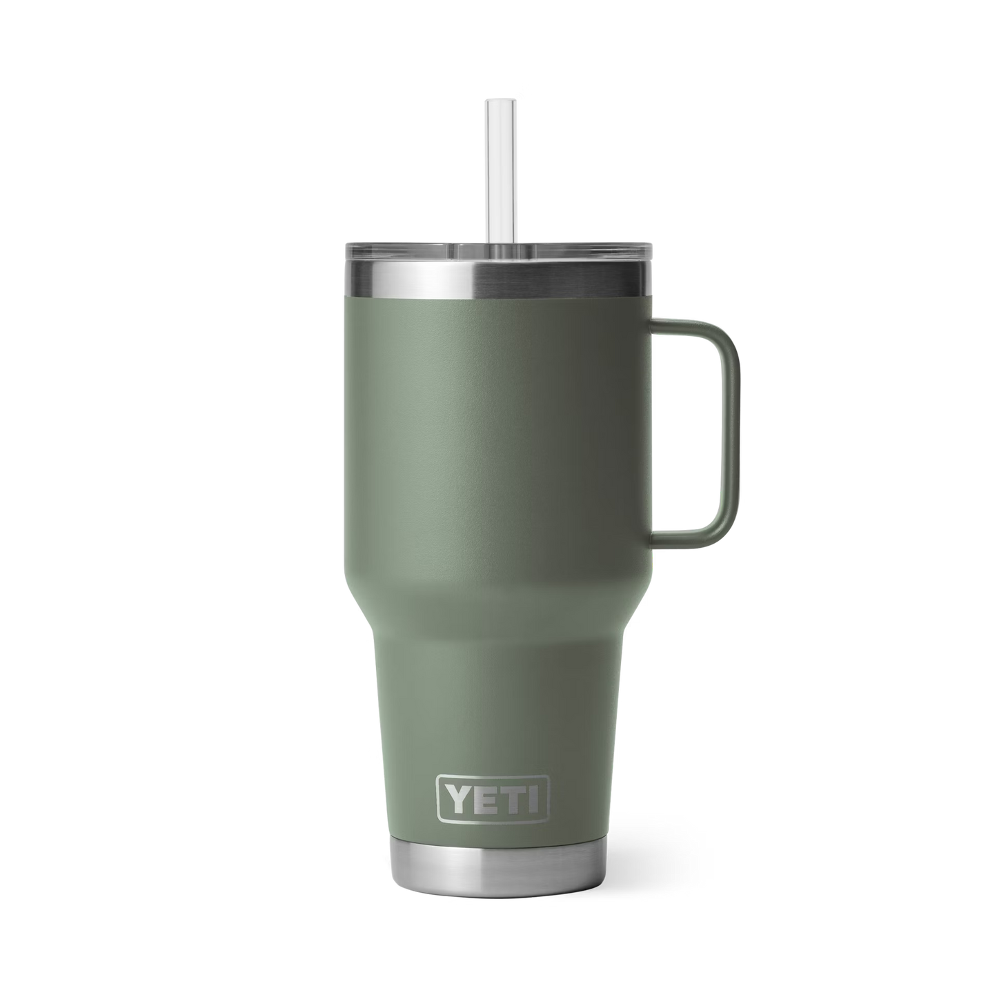 RAMBLER 35 OZ STRAW MUG - Camp Green
