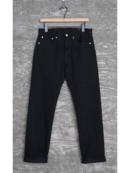 107 Ivy Fit Selvedge Denim - Black Denim