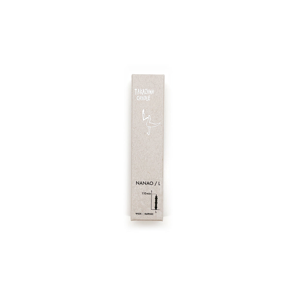 TAKAZAWA CANDLE Japanese Candle NANAO L(1pc pack)