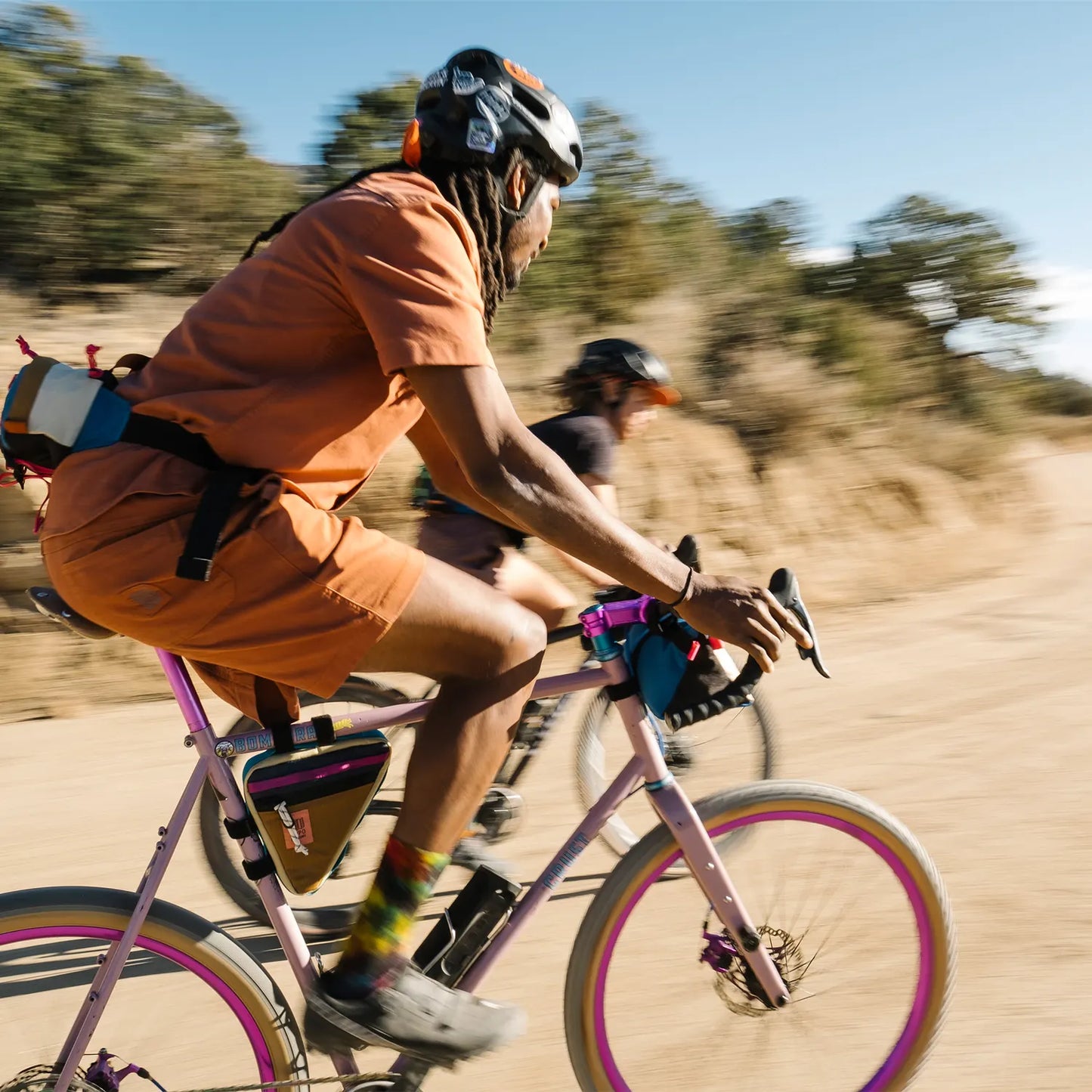 Frame Bike Bag - Khaki / Pond Blue