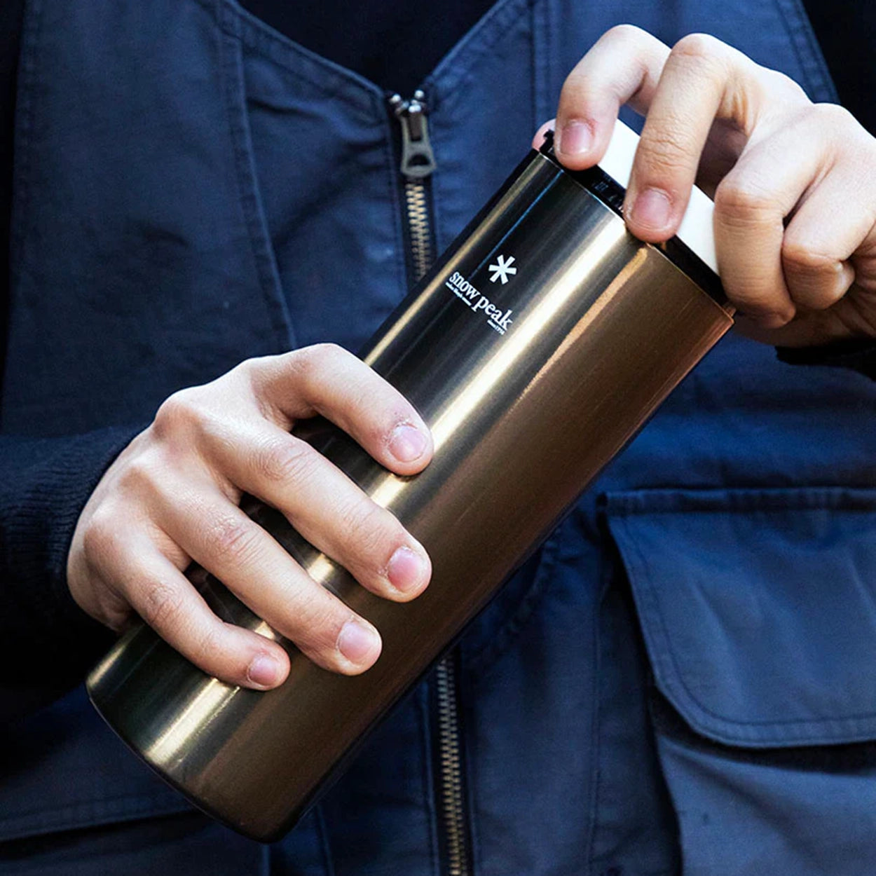 Kanpai Bottle 500ml - Dark Silver