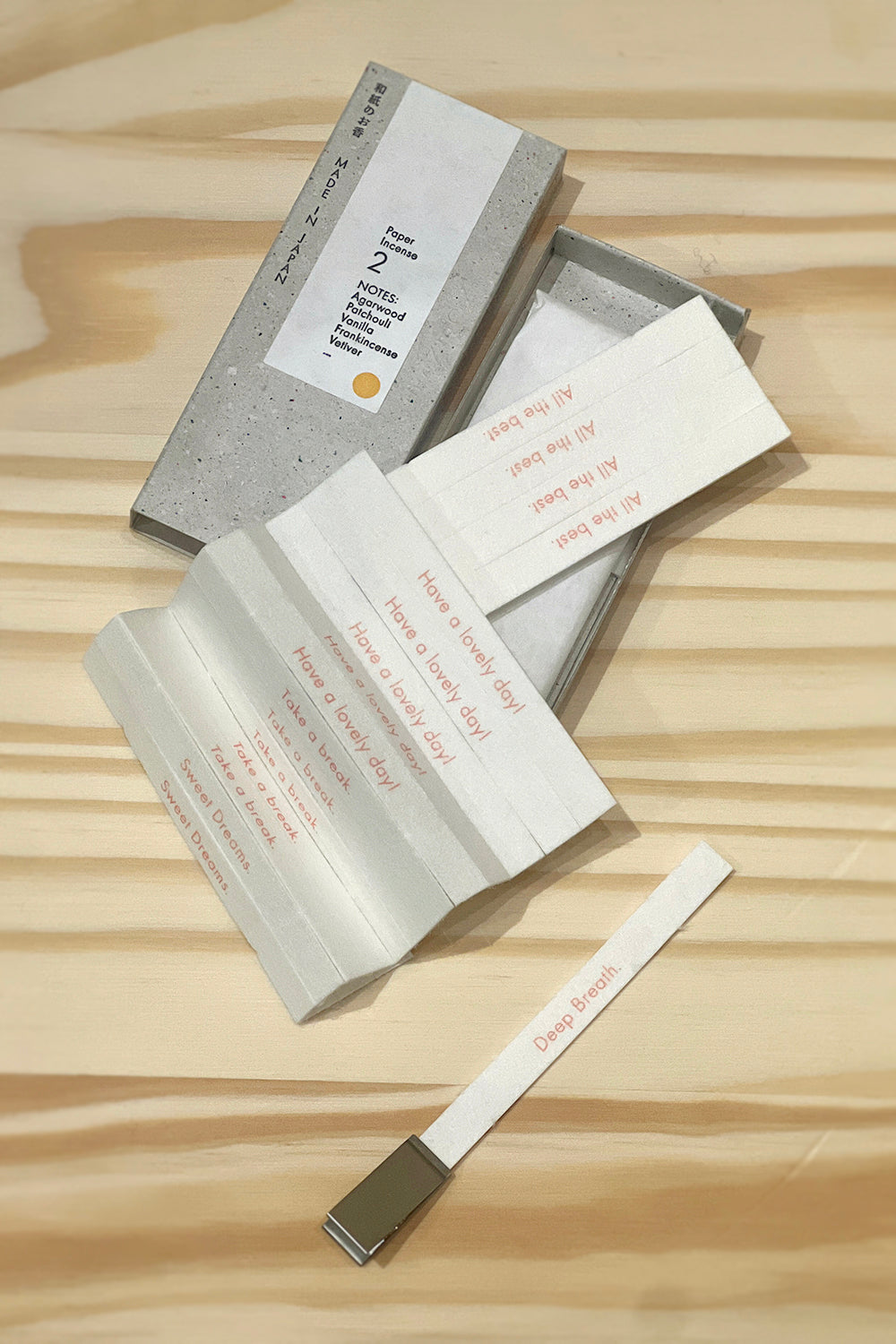 Washi Paper Incense Strips - #2 Elegant Agarwood