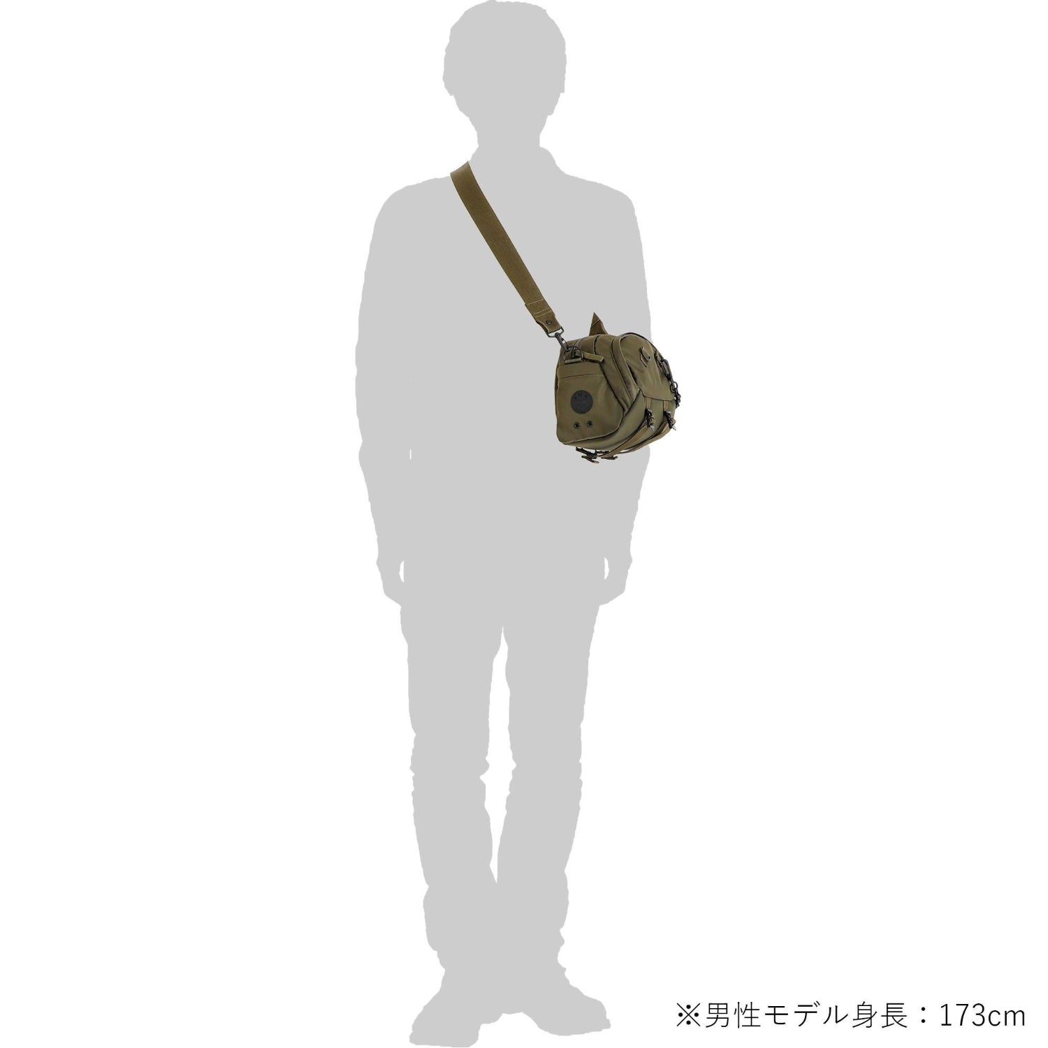 POTR Ride Shoulder Bag w/ Bicycle Chain - Graphite