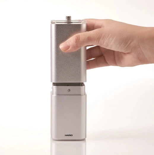 "Prism" Ceramic Coffee Mill - Silver