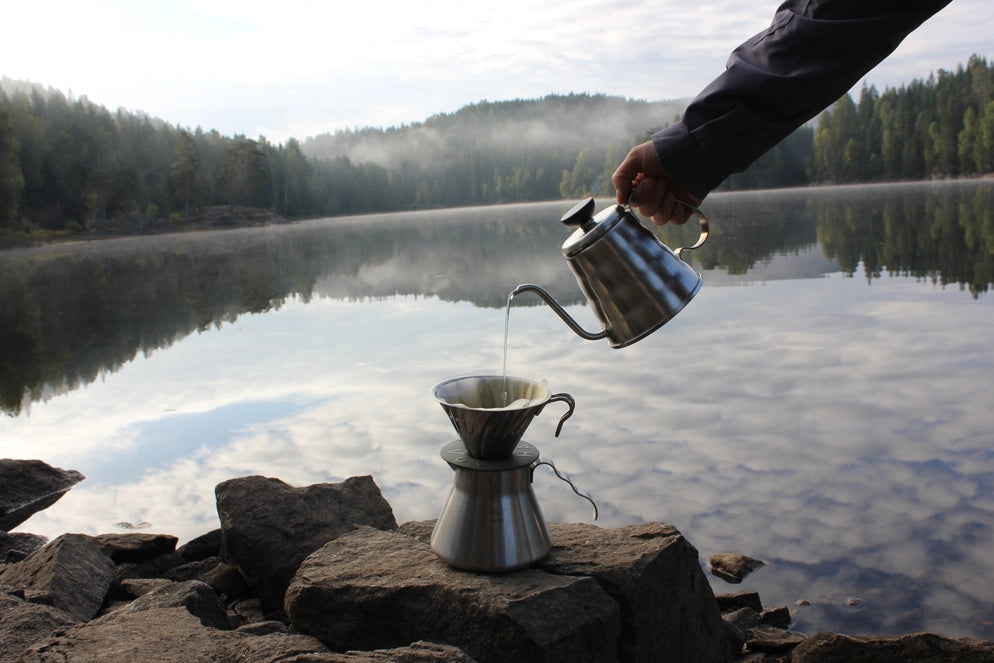 Outdoor V60 Metal Coffee Server - Silver 500ml