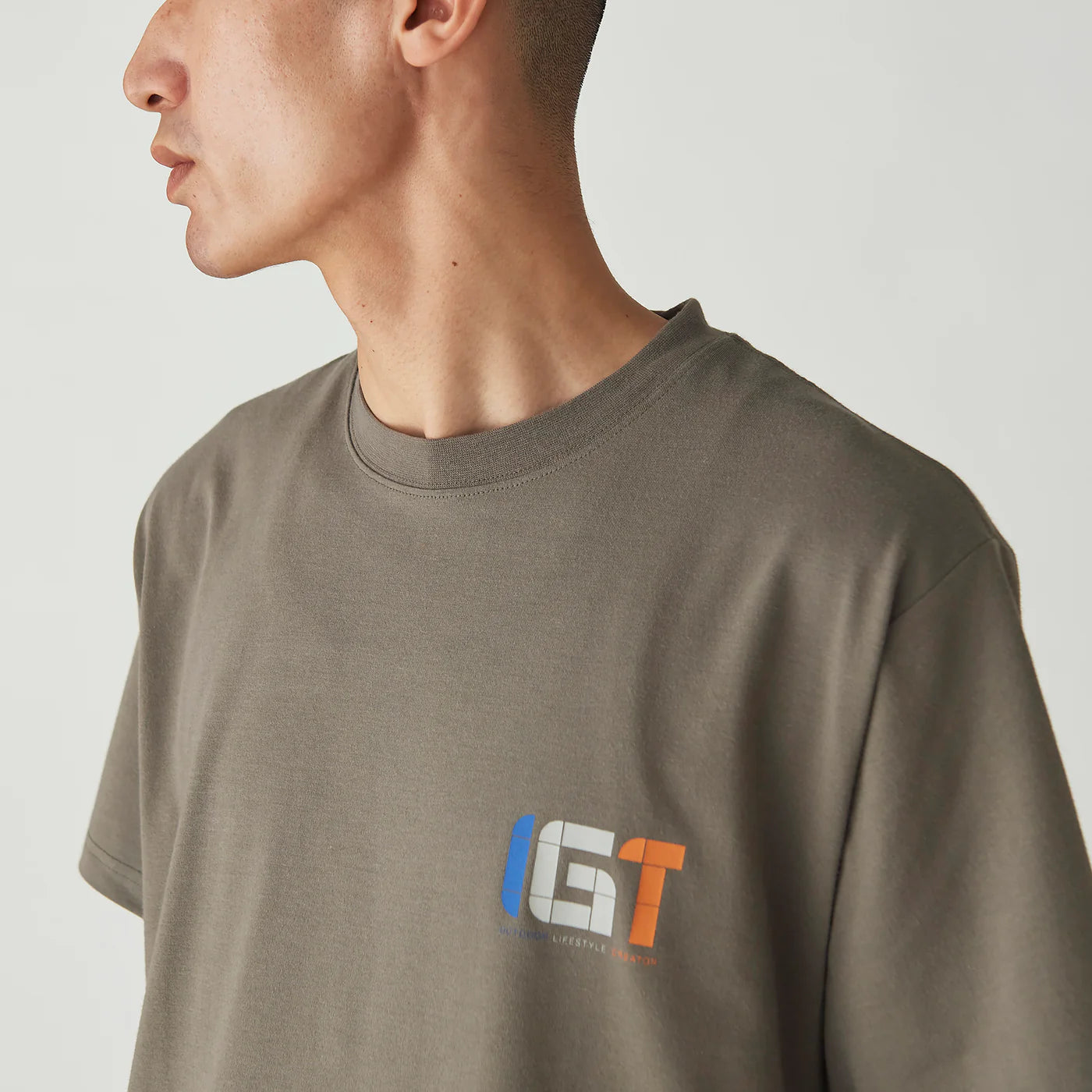 IGT Logo T-Shirt - Grey Green