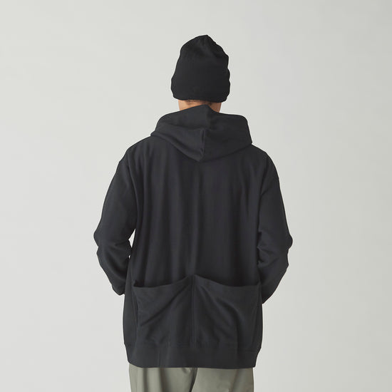 TAKIBI Sweatshirt Zip Up Hoodie - Black