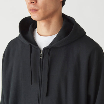 TAKIBI Sweatshirt Zip Up Hoodie - Black