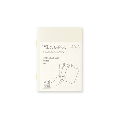 MD NOTEBOOK LIGHT A7 BLANK 3 PCS PACK