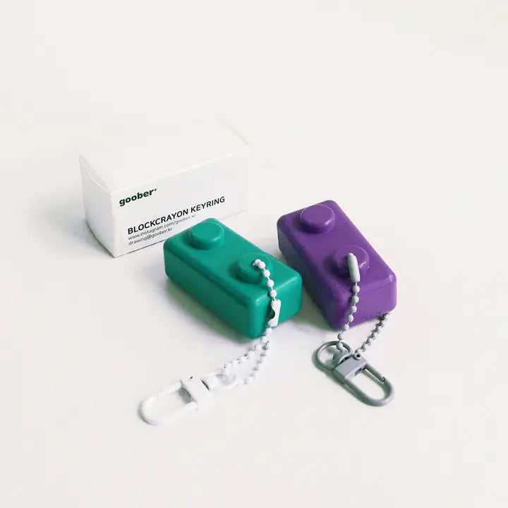 Jumbo Crayon Key Ring - Violet