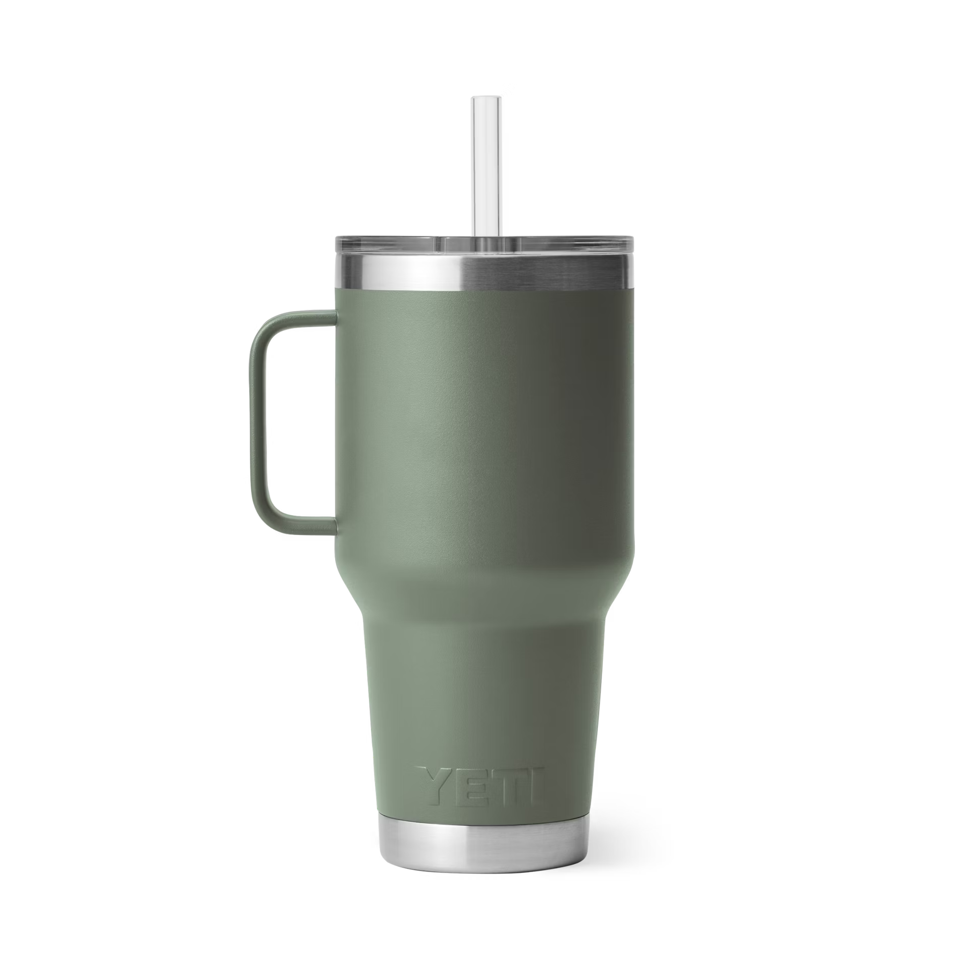 RAMBLER 35 OZ STRAW MUG - Camp Green
