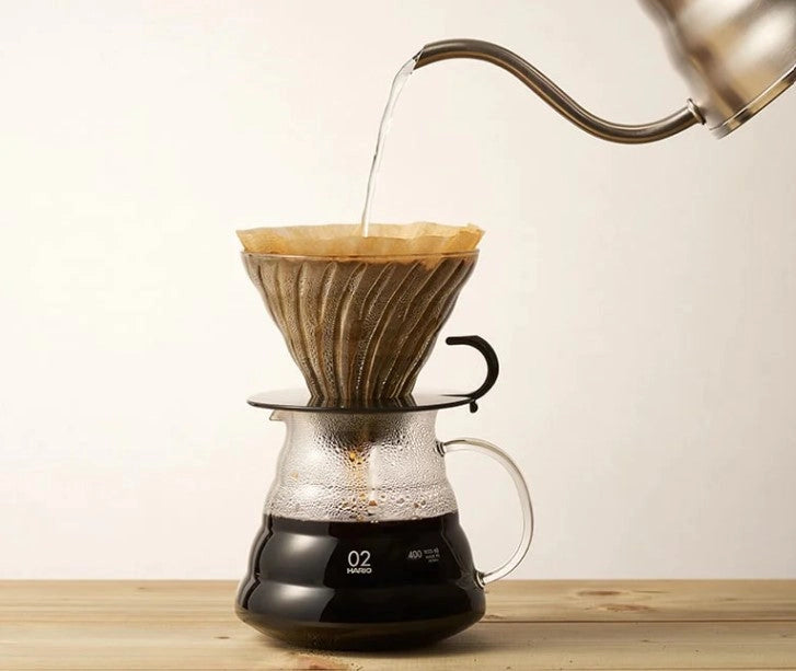 V60 Glass Coffee Dripper 02 with Round Base