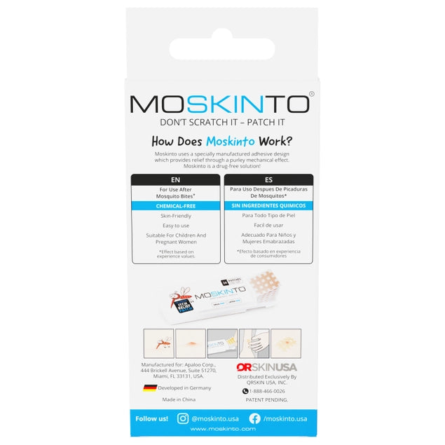 Moskinto, 24ct Classic, The Original Itch- relief Patch (Beige Tone)