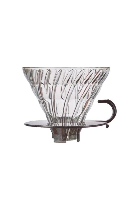 V60 Glass Coffee Dripper 02 with Round Base