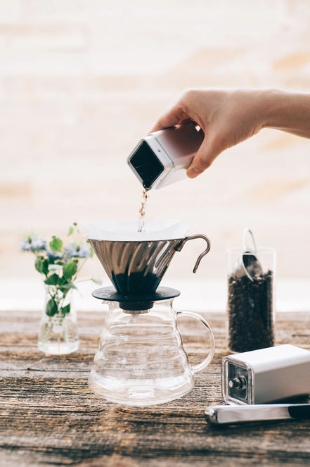 "Prism" Ceramic Coffee Mill - Silver