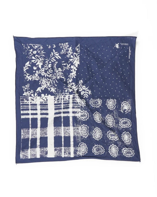Printed Bandana - Navy