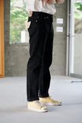 107 Ivy Fit Selvedge Denim - Black Denim