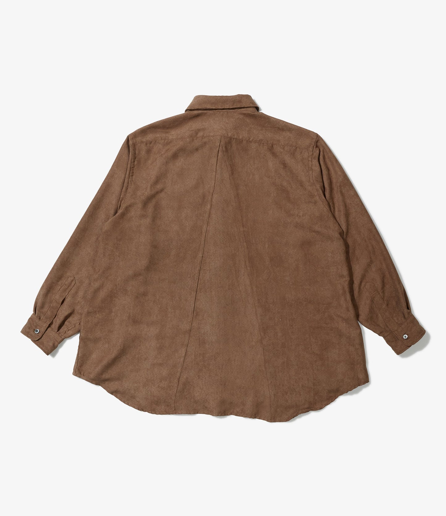 Flared Shirt - Khaki Polyester