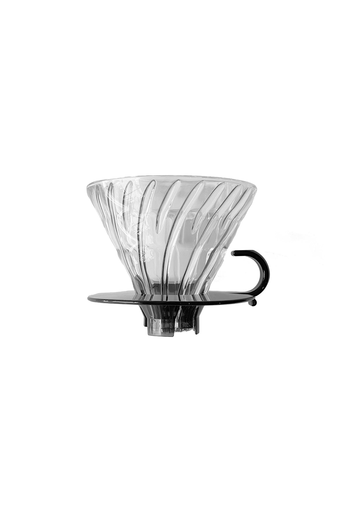 V60 Glass Coffee Dripper 02 with Round Base