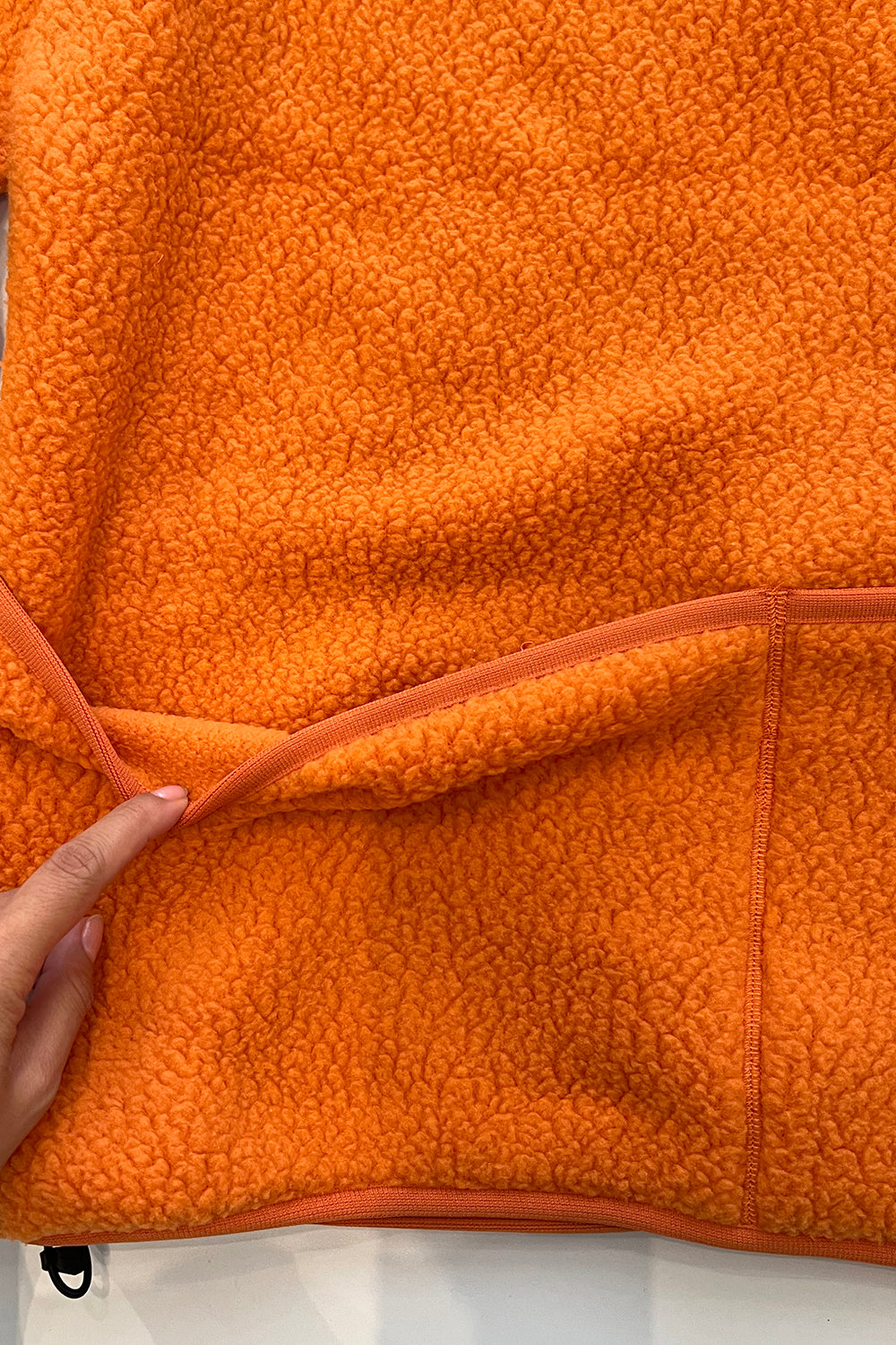 Thermal Boa Fleece Jacket - Orange