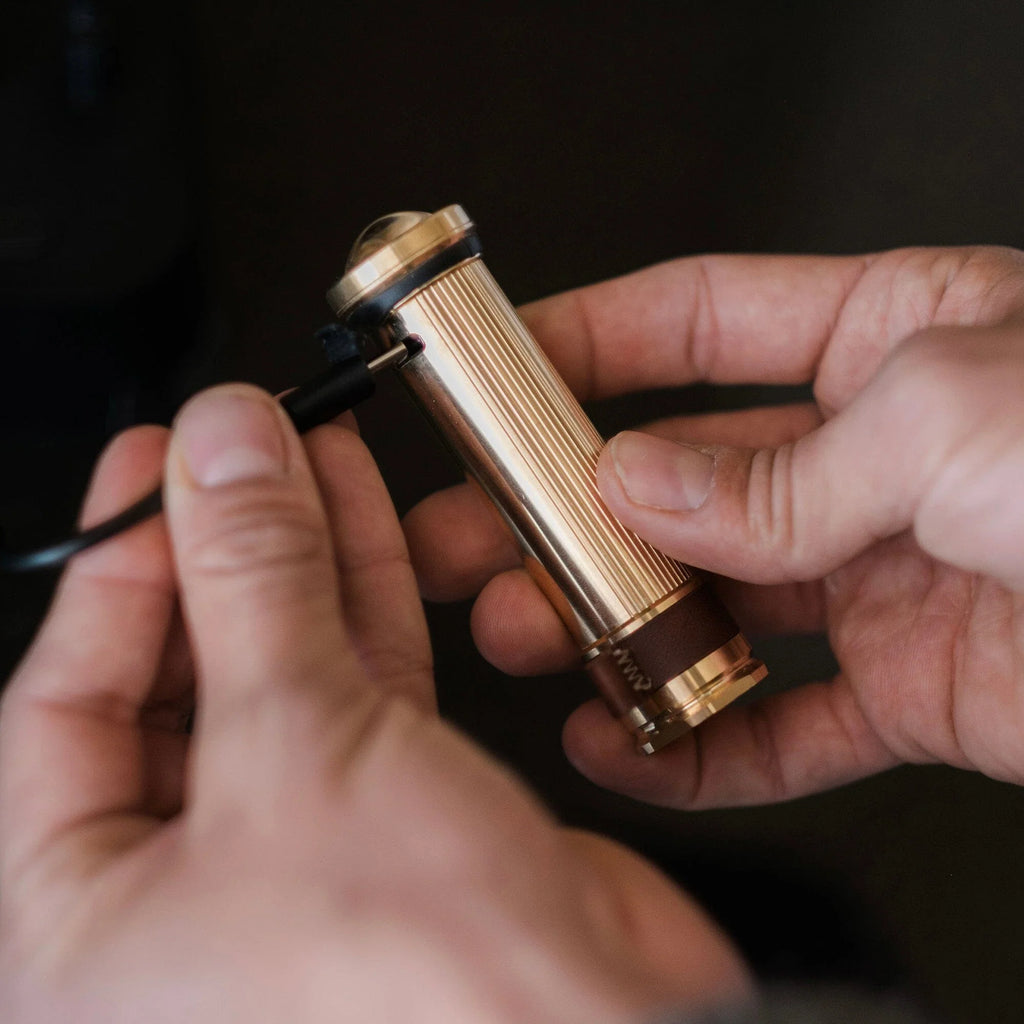 Mini Flashlight - Brass