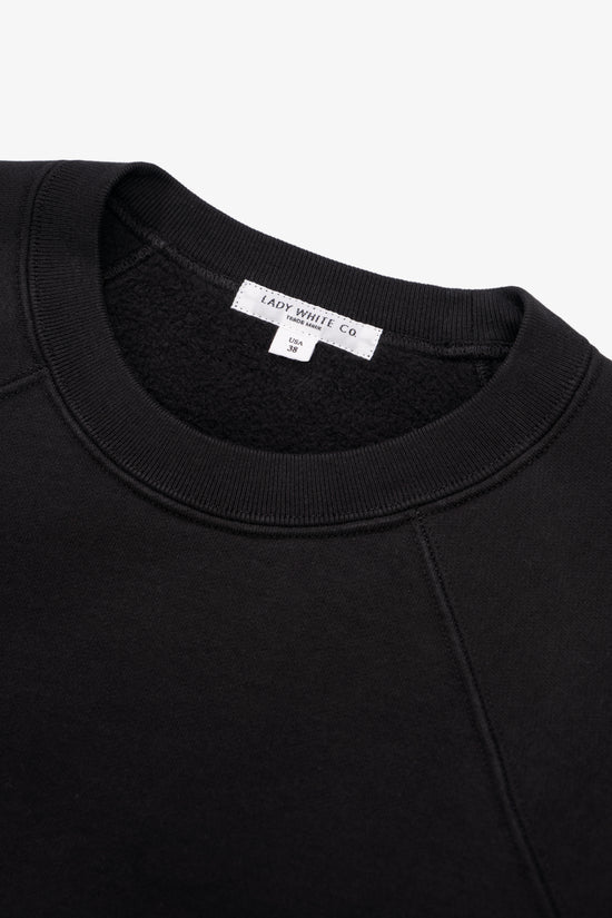 Heavy Gusset Crewneck - Black