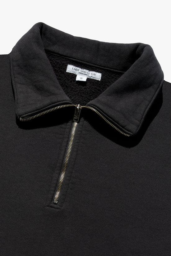 Quarter Zip Sweatshirt - Black