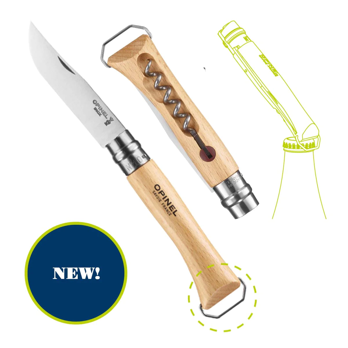 No.10 Corkscrew with Bottle  Opener Knives