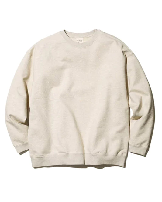 Recycled Cotton Sweat Crewneck - Oatmeal