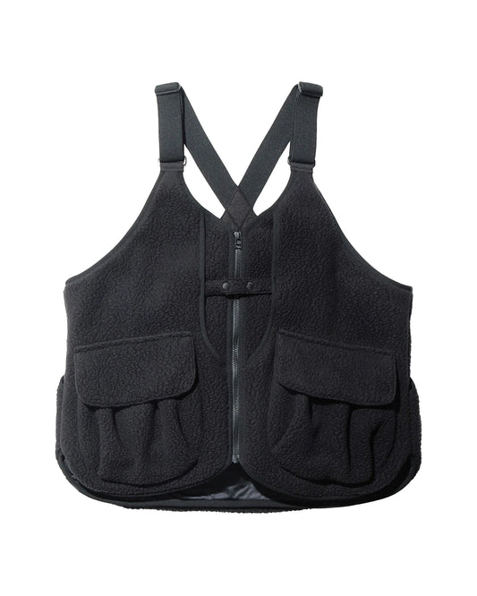 Thermal Boa Fleece Vest -Black