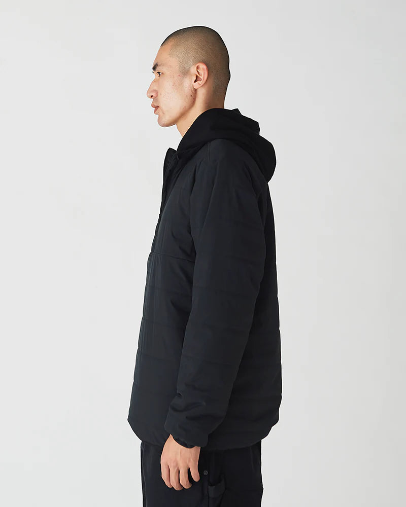 Flexible Insulated Half Zip Pullover - Black