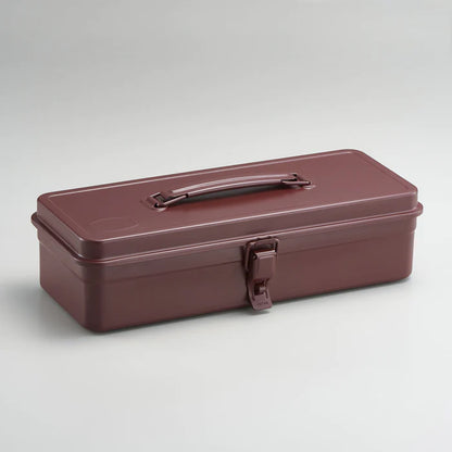 T-320 Steel Toolbox with Top Handle and Flat Lid - Antique Brown